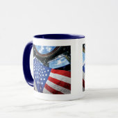 Mug Station spatiale Drapeau américain Orbite terrestr (Devant gauche)