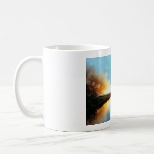 Mug Station spatiale du Skylab - lancement de Saturn V (Gauche)