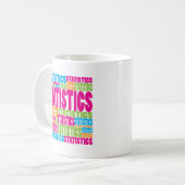 Mug Statistiques colorées (Devant gauche)
