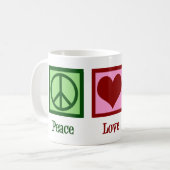 Mug Statistiques de l'amour pour la paix (Devant gauche)