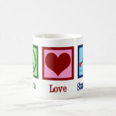 Mug Statistiques de l'amour pour la paix (Centre)