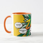 Mug Statistiques de naissance de bébé Bande dessinée P (Gauche)