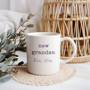 Mug Statistiques de naissance de bébé de nouvelle gran
