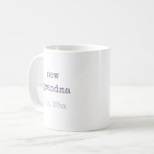 Mug Statistiques de naissance de nouveau grand-mère (Devant gauche)