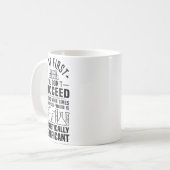 Mug Statistiques drôles Cadeau de science de jeu de mo (Devant gauche)