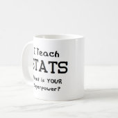 Mug statistiques enseigner (Devant gauche)