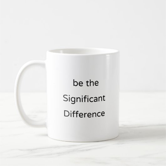 Mug Statistiques Mug, Différence Significative, Don Sc (Gauche)