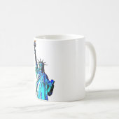 Mug Statue bleue de Lady Liberty (Devant droit)