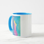 Mug Statue d'aquarelle de la liberté (Devant gauche)