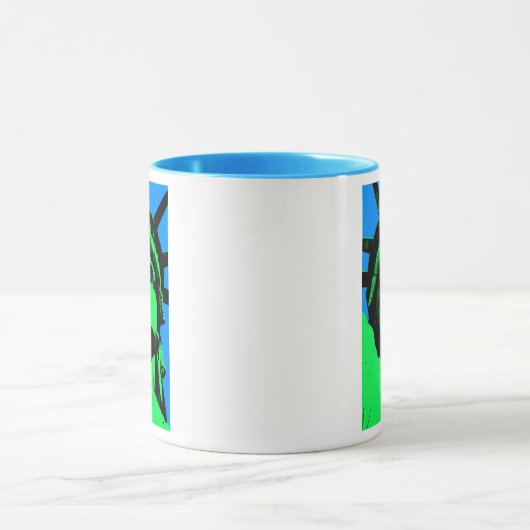 Mug Statue d'art de bruit de la liberté (Centre)