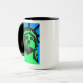 Mug Statue d'art de bruit de la liberté (Devant gauche)