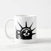 Mug Statue d'Art Pop Noir & Blanc de la Liberté (Gauche)