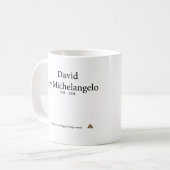 Mug Statue de David avec la dunette (Devant gauche)