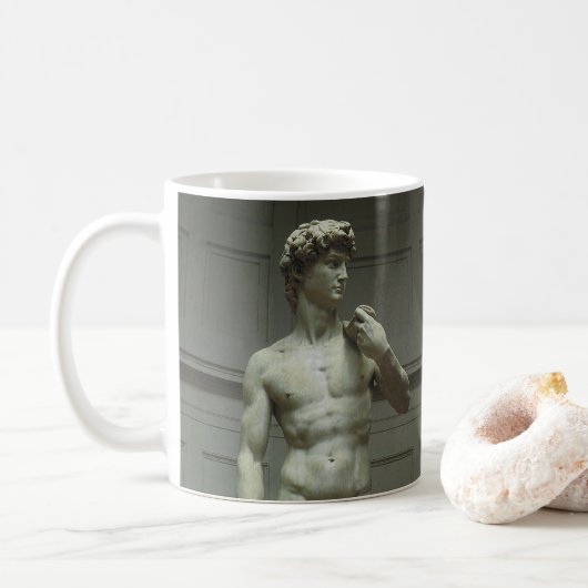 Mug Statue de David de Michel-Ange (Avec donut)