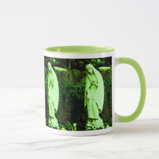 Mug Statue de jardin de la Vierge Marie verte altérée