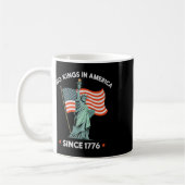 Mug Statue De La Liberté 4 Juillet Aucun Rois En Améri (Gauche)