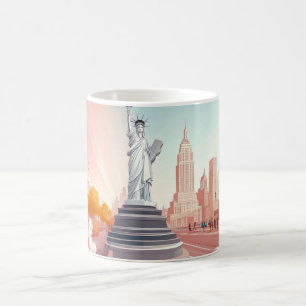 Mug Statue de la Liberté à New York City.