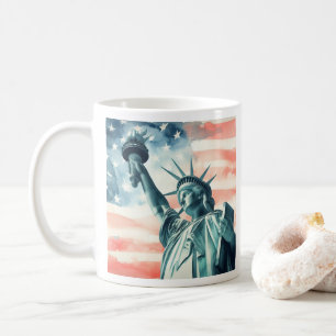 Mug Statue de la Liberté avec drapeau américain