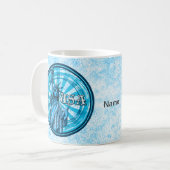 Mug Statue de la Liberté Bleu USA (Devant gauche)