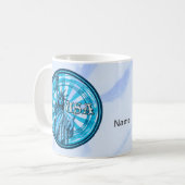 Mug Statue de la Liberté Bleu USA (Devant gauche)