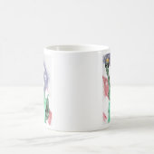 Mug Statue de la Liberté closeup avec drapeau aquarell (Centre)