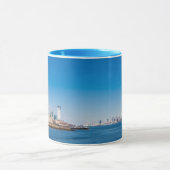 Mug Statue de la liberté, du fleuve Hudson et de (Centre)