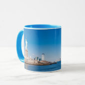 Mug Statue de la liberté, du fleuve Hudson et de (Devant gauche)