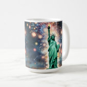 Mug Statue De La Liberté Feu D'Indépendance, (Devant droit)