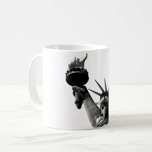 Mug Statue de la Liberté Noir & Blanc (Devant gauche)