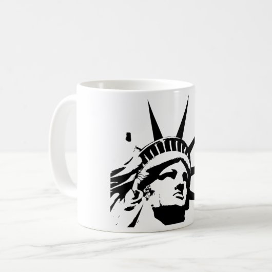 Mug Statue de l'Amérique de la liberté (Devant gauche)