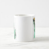 Mug Statue de Liberty Aquarelle Portrait de gros plan (Centre)