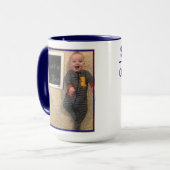 Mug Statue de naissance de bébé garçon bleu minuit Pho (Devant gauche)