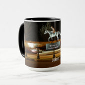 Mug Statue du Cheval Danseuse autochtone Saratoga Café (Devant gauche)