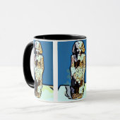Mug Statue égyptienne de dessin animé (Devant gauche)
