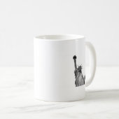 Mug Statue noire et blanche de la Liberté (Devant droit)