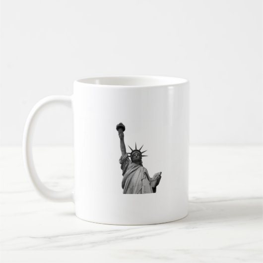 Mug Statue noire et blanche de la Liberté (Gauche)