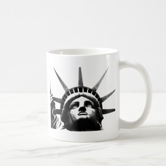 Mug Statue noire et blanche de la Liberté (Droite)