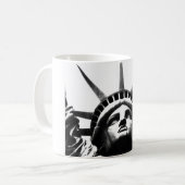 Mug Statue noire et blanche de la Liberté (Devant gauche)
