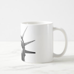 Mug Statue noire et blanche de la Liberté