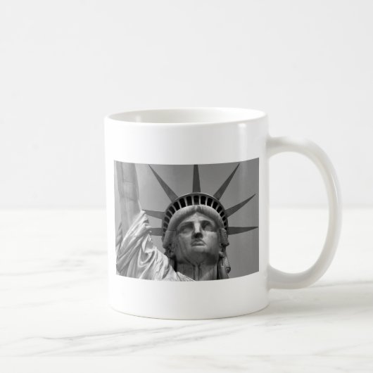 Mug Statue noire et blanche de Liberty New York (Droite)