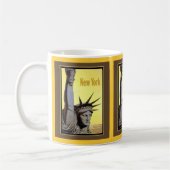 Mug statue of liberty new york travel poster (Gauche)