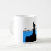 Mug Statue of Liberty Silhouette New York Skyline (Devant gauche)