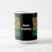Mug Statut d'abonnement à l'histoire noire de 100 ans (Centre)