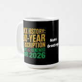 Mug Statut d'abonnement à l'histoire noire de 100 ans (Devant gauche)
