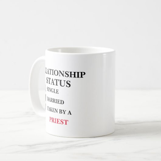 Mug Statut de la relation Prêtre (Devant gauche)