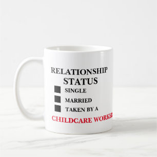 Mug Statut de la relation Travailleur de garde d'enfan