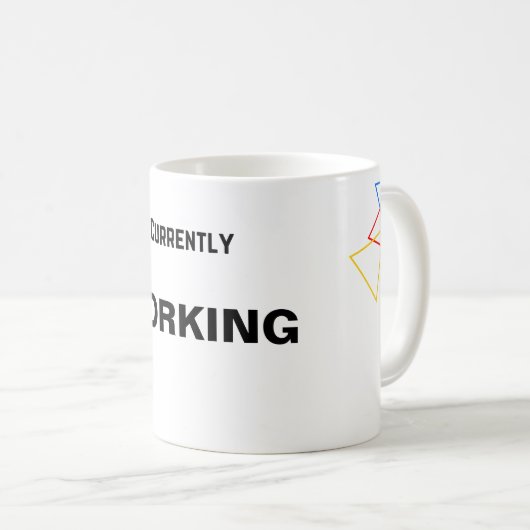 Mug Statut de travail simple (Devant droit)