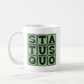 Mug Statut Quo, Identique À Toujours (Gauche)