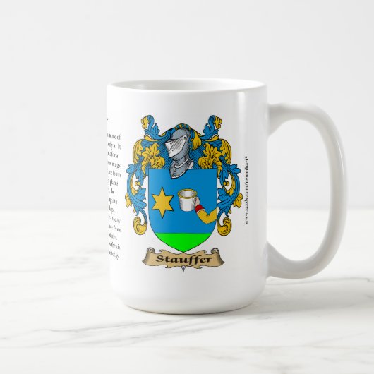 Mug Stauffer appellent, l'origine, la signification et (Droite)