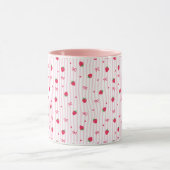 Mug Stawberry Heart Bow Pattern  (Centre)